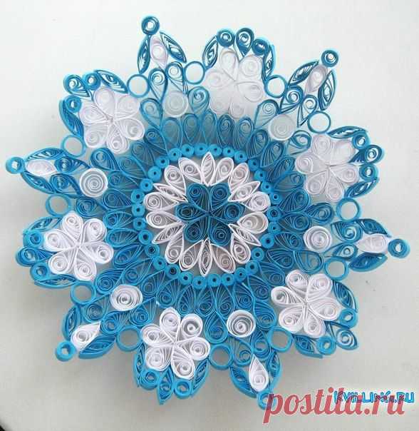 Тарелка. Объемный квиллинг. Мастер-класс.

#квиллинг@handmade_blog

Слова автора: Для изготовления тарелки я использовала полоски длиной 30 см, шириной 0,5 см. Из них сделала следующие элементы : из замкнутых спиралей D 14 мм синего и белого цвета - детали "капли" и "глаз". По краю дна - тугие катушки , белые кольца D 12 мм и синие - D 10 мм.