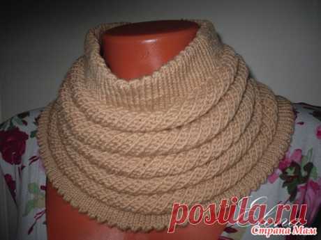 Снуд с объемными полосами willow cowl от Amelia Lyon