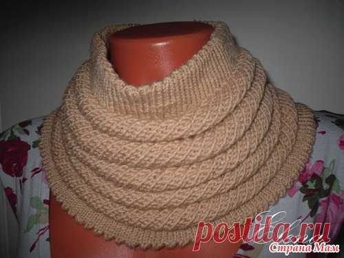 Снуд с объемными полосами willow cowl от Amelia Lyon