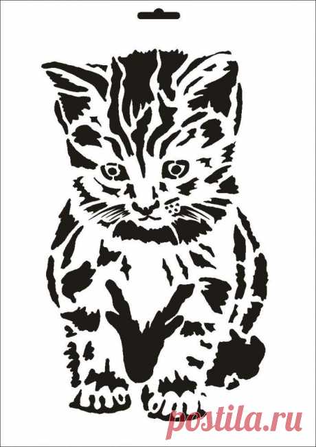 UMR-Design W-044 Cat Textile- / wallstencil Size A5: Amazon.fr: Cuisine & Maison