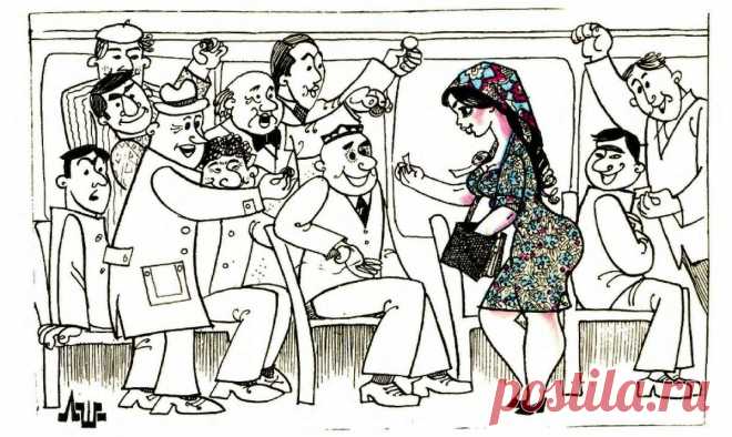 Карикатуры из узбекского журнала политической сатиры 