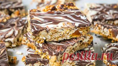 Marbled Энергетические батончики с рецептом Cheerios ™ - от столовой ложки!