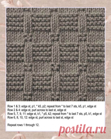 Free Knitting Stitch Stepping Stones - Knitting Kingdom Free Knitting Stitch Stepping Stones with written instructions. Easy knit and purl texture pattern. More Patterns Like This!
