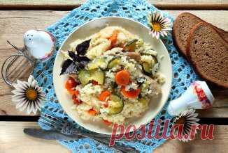 Плов с кабачками и курицей в мультиварке - рецепт для мультиварки - patee.ru