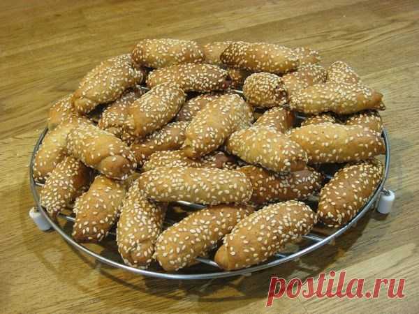 Банановое печенье с кунжутной посыпкой | Рецепты блюд