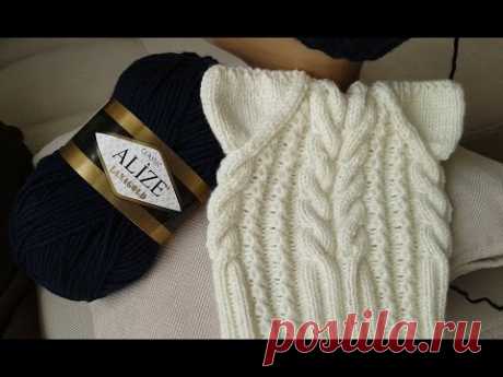 шапка спицами. котошапка. часть 2. // knitting for kids // how to knit a hat