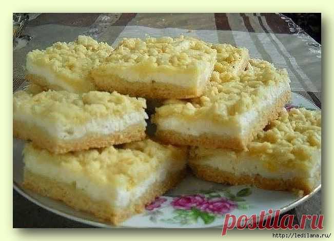 Творожный пирог - очень нежный и вкусный
