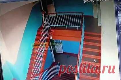 В российской школе ребенок упал с лестницы в пролет между этажами. В Новоалтайске ребенок упал с лестницы в пролет между этажами в школе. Это сняла камера видеонаблюдения, запись публикует местная группа «Инцидент Барнаул» во «ВКонтакте». На кадрах видно, как ребенок пытается прокатиться по перилам лестницы, но срывается и падает вниз, приземляясь на спину.