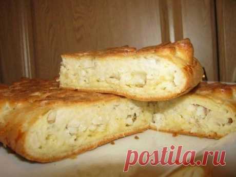 Очень простой заливной пирог для любой несладкой начинки | Четыре вкуса