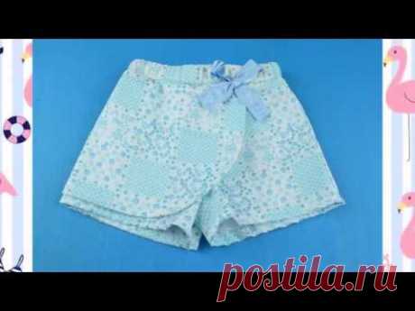 (7158) COMO HACER UNA FALDA PANTALÓN PARA NIÑAS (SHORT) - YouTube