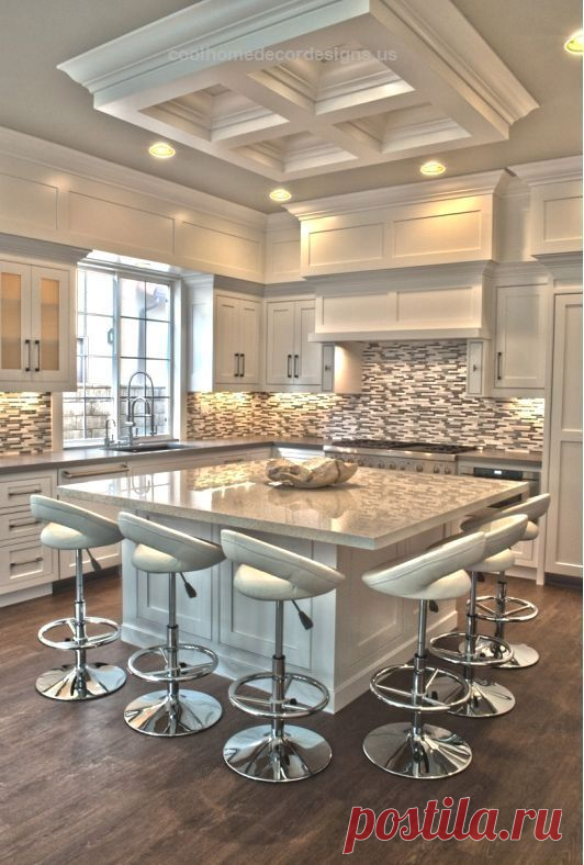 30 Spectacular White Kitchens With Dark Wood Floors – Page…
