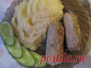 Куриные колбаски в фольге