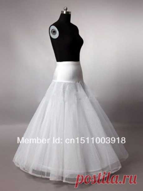 petticoat dress Picture - More Detailed Picture about Free Shipping 3 Layes Best Sale Promotion Simple A line Lace Edge Bridal Wedding Petticoats Picture in Petticoats from OrientWedding Online Store