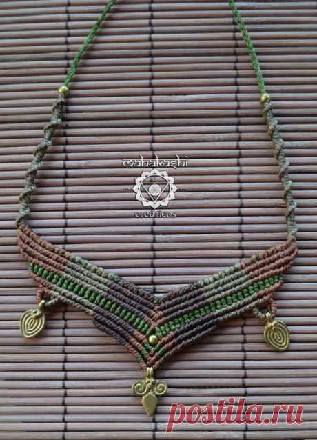 Macramè tribal primitive necklace