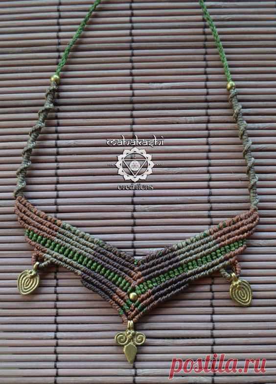 Macramè tribal primitive necklace
