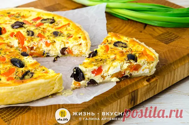 (35) Киш: рецепт с сыром (брынзой) и овощами - Будет вкусно - 25 января - 43083359764 - Медиаплатформа МирТесен