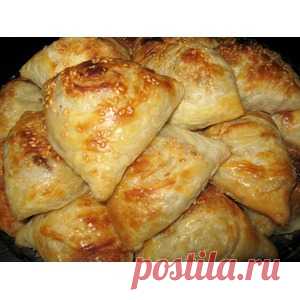Слоёная самса с мясом