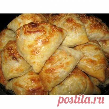 Слоёная самса с мясом