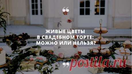 «Можно ли использовать живые цветы в декоре торта?» 👉