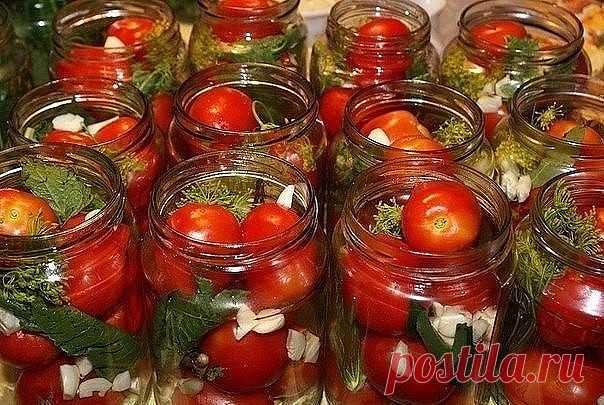 10 рецептов консервирования помидорок!

1. ТОМАТЫ 
