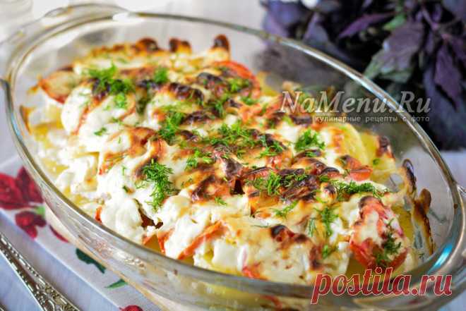 Картофель по-французски в духовке - рецепт с фото со свининой в сметане