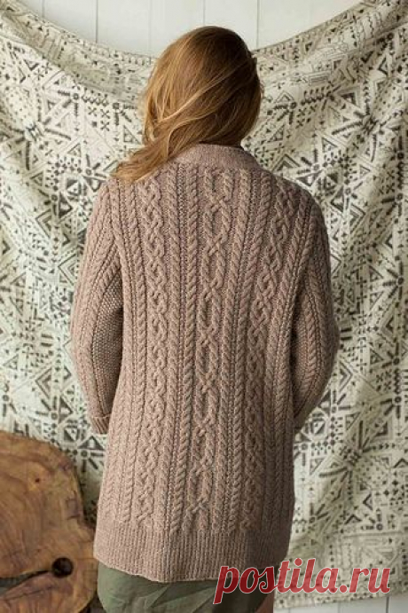 Curl up with the Clear Creek Cardigan. This standout modern classic showcases all the best, most satisfying knitting techniques in one dazzling piece. Interesting cables and attention to detail in the finishing work set this long, envy-inducing knit apart from the rest. The clever double-layered front bands are worked at the same time as the cabled fronts.