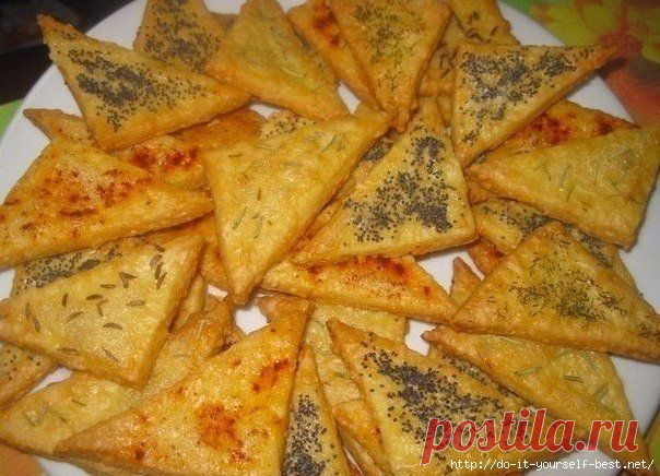 Хрустящее печенье "Веселые треугольнички" | Четыре вкуса