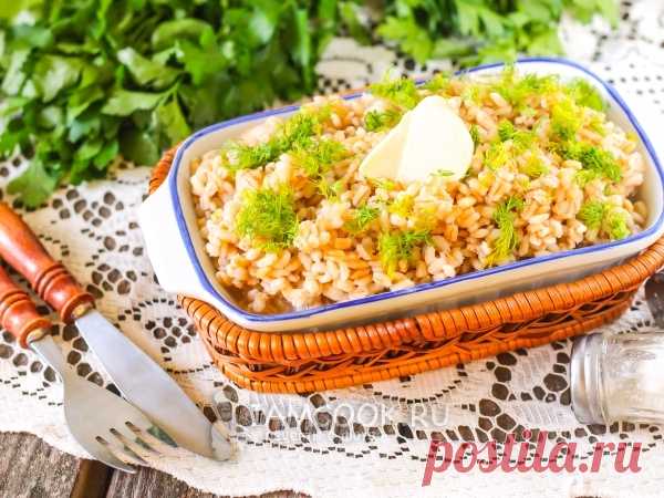Перловая каша в мультиварке (с открытой крышкой) — рецепт с фото Приготовленная в мультиварке с открытой крышкой перловая каша получается рассыпчатой, сочной и... быстрой!