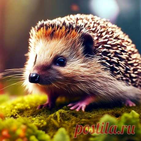 ЁЖИК на МШИСТОЙ КОЧКЕ (нейросеть Шедеврум). Материал для видео: https://vkvideo.ru/video4345121_456241013