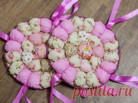 Шьем круглые подушки в технике bubble quilt – Ярмарка Мастеров