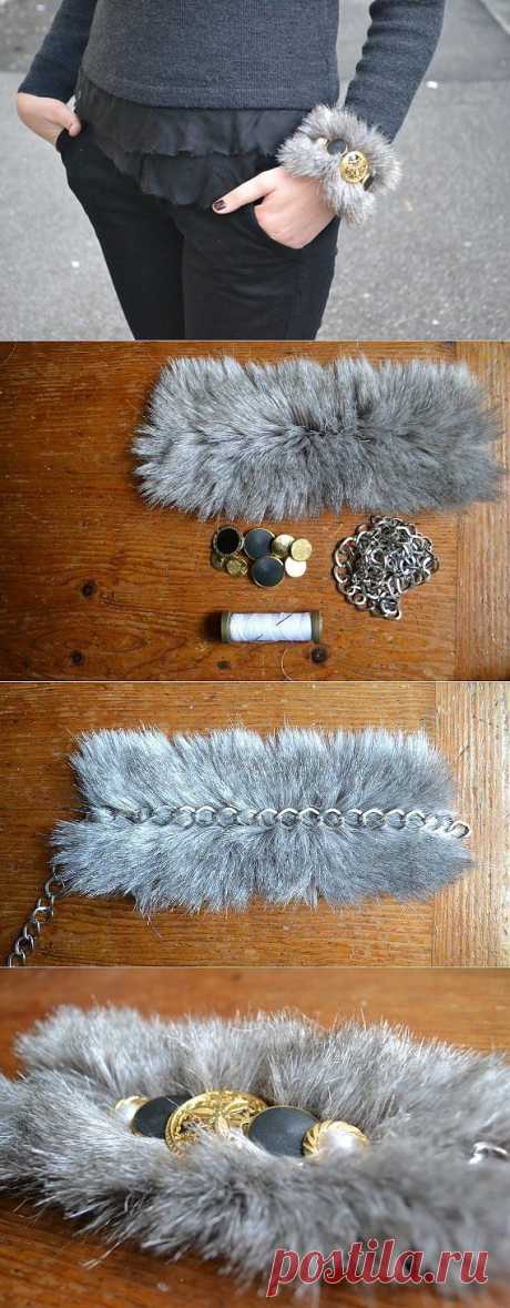 Bracelets made of pieces of fur MASTER CLASS | Laboratory household