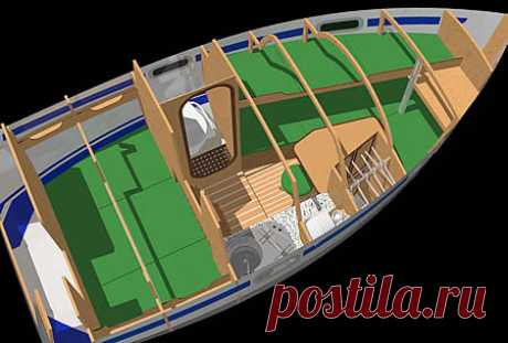 Проект яхты пико-крейсер 4.5 метра. Семейный мини-крейсер. Yacht design