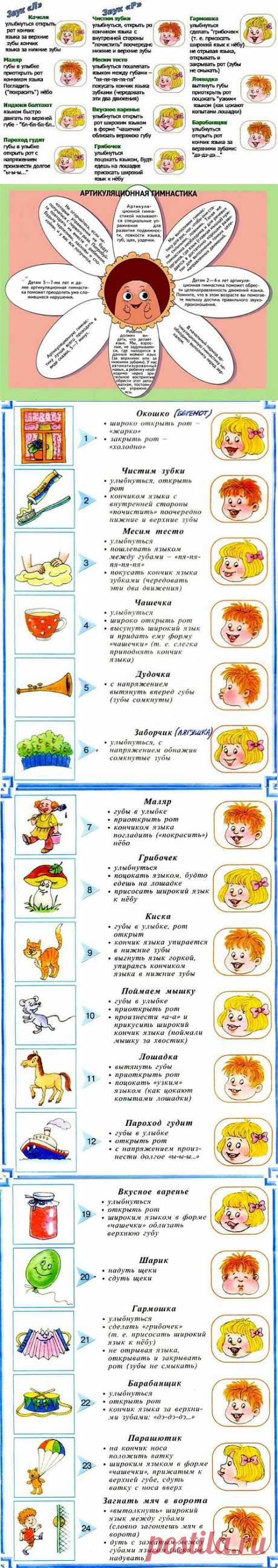 Артикуляционная гимнастика для детей: сказка про язычок.