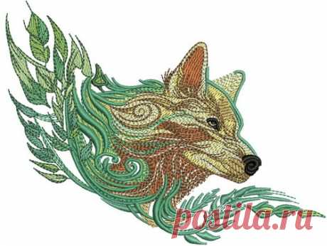 Wolf spirit 2 embroidery design Sizes: 140 × 106 mm, 150 × 114 mm, 160 × 122 mm, 170 × 129 mm, 180 × 137 mm. Formats: Bernina(art, exp), Brother(pec, pes, phc), Janome(jef, jef+), Melco(exp), Husqvarna/PFAFF(vip, vp3),  Tajima/Barudan(dst, dsb), Husqvarna(hus, shv), Singer(xxx).