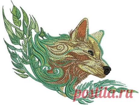 Wolf spirit 2 embroidery design Sizes: 140 × 106 mm, 150 × 114 mm, 160 × 122 mm, 170 × 129 mm, 180 × 137 mm. Formats: Bernina(art, exp), Brother(pec, pes, phc), Janome(jef, jef+), Melco(exp), Husqvarna/PFAFF(vip, vp3),  Tajima/Barudan(dst, dsb), Husqvarna(hus, shv), Singer(xxx).