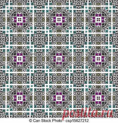Stock Photography of Seamless pattern QR code - Digital computer graphic csp15627212 - Search Stock Photos, Pictures, Images, and Photo Clip Art