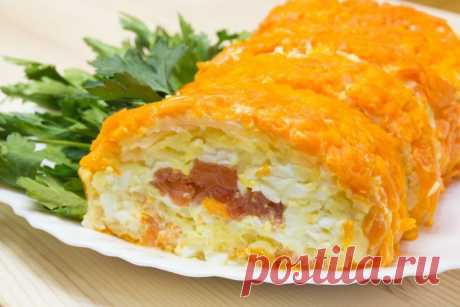 Такой вкуснятины вы еще ее пробовали. Салат-закуска &quot;Царский Рулет&quot;