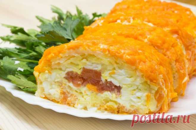 Такой вкуснятины вы еще ее пробовали. Салат-закуска "Царский Рулет"