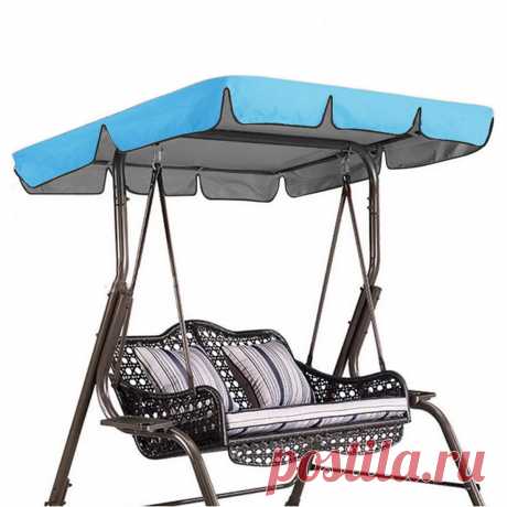 Swing Chair Top Cover Replacement Canopy Porch Park Patio Outdoor Garden Without - US$9.99