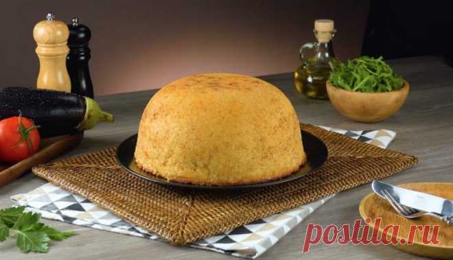 Вкуснейший пирог из риса с нежной начинкой. Потрясающий рецепт к ужину!