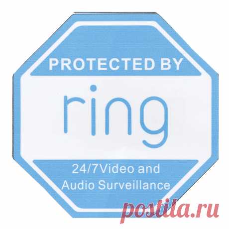 4" x 4" Ring Doorbell Sticker Video Security Camera Yard Sign Sticker Outdoor - US$1.49