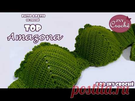 Top/Biquíni de crochê  | P, M e G | Amazona - parte 1 - JNY Crochê
