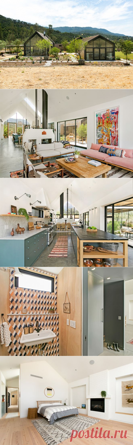 Houzz Tour: Modern Farmhouse Basks in Ojai’s ‘Pink Moments’