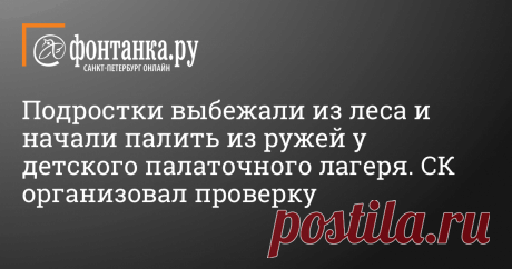 В Новосибирской области подростки выбежали из леса на базу палаточного лагеря и начали палить в небо из ружей.