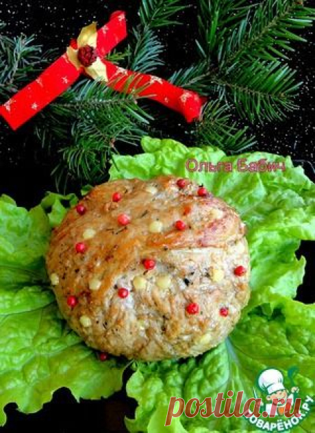 Новогодний мясной шар - кулинарный рецепт