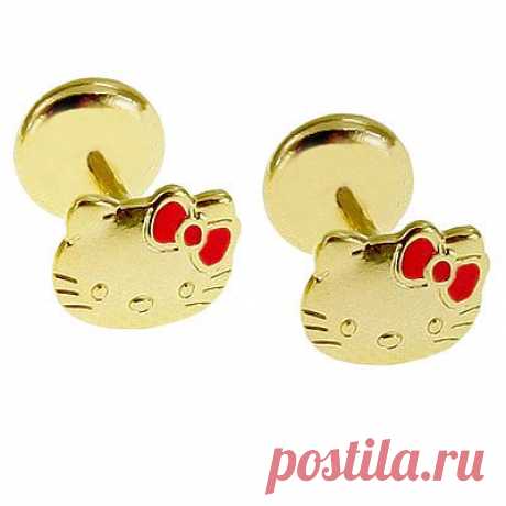 Серёжки для девочек  Hello Kitty - 200-300 руб