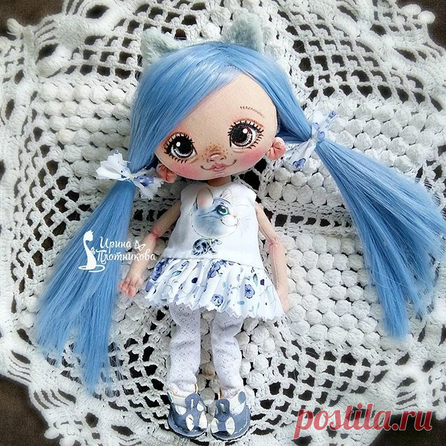 Сладошка ищет дом.✔Дом нашла✔
🍭ростик 18см
🍭Умеет сидеть,не стоит
🍭Одежда вся съёмная
🍭Оплата на карту Сбера
#сладошки_от_ириски 
#кукларучнойработы 
#авторскаякукла