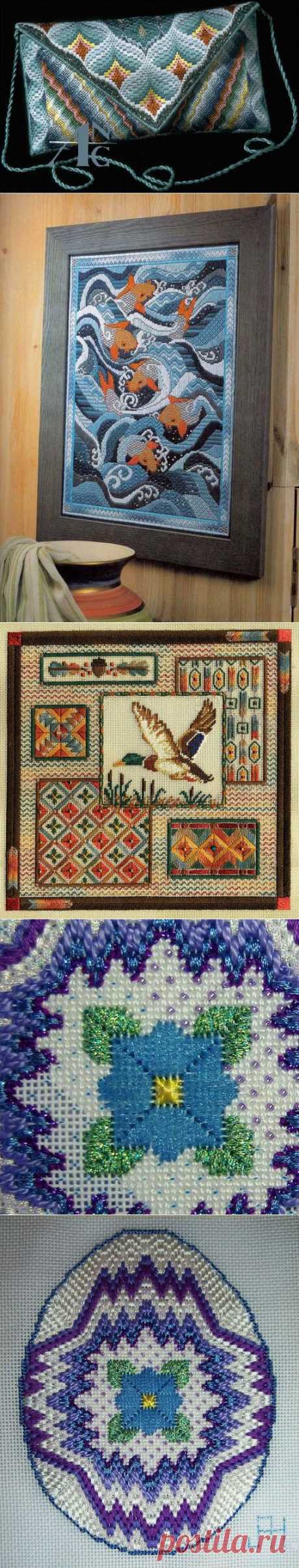Вышивка Bargello.