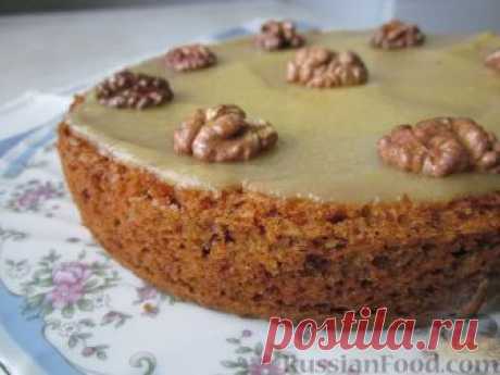Рецепт: Морковный торт (постный) на RussianFood.com
