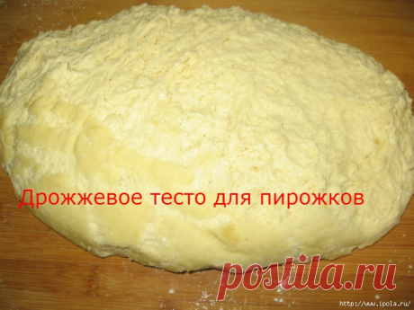 Дрожжевое тесто для пирожков.